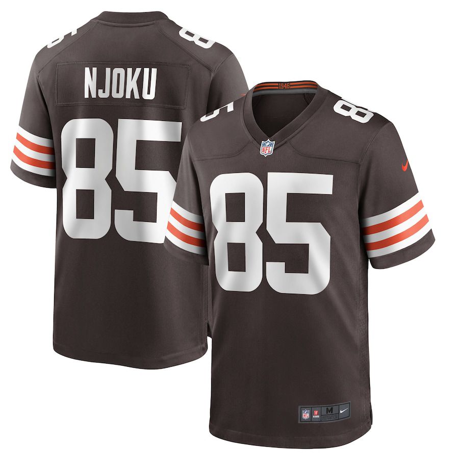 Men Cleveland Browns #85 David Njoku Nike Brown Player Game NFL Jersey->->NFL Jersey